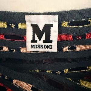 Missoni Dark Blue and Multicolor Mini Skirt